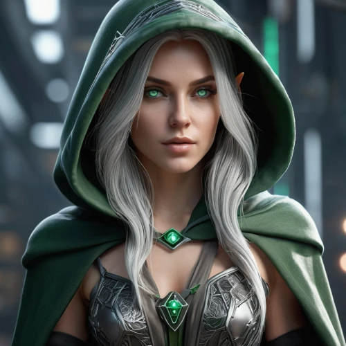 elven,violet head elf,sorceress,caerula,emerald,elf,jade,celtic queen,the enchantress,green aurora,mara,oracle girl,aurora,dark elf,eris,dodge warlock,green eyes,male elf,gara,samara,Photography,General,Sci-Fi