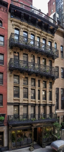 balconies,tenement,highline,brownstone,block balcony,fire escape,new york restaurant,old western building,willis building,apartment building,harlem,roof garden,multi-story structure,poison plant in 2018,row of windows,boutique hotel,building exterior,balmoral hotel,balcony,roof terrace,Illustration,Realistic Fantasy,Realistic Fantasy 05
