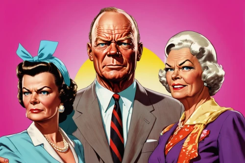 retro cartoon people,mother and grandparents,caper family,pop art people,cool pop art,clue and white,wpap,grandparents,pensioners,vector people,personages,frank sinatra,years 1956-1959,modern pop art,pink family,retro 1950's clip art,magnolia family,color halftone effect,advisors,model years 1958 to 1967,Illustration,Vector,Vector 19