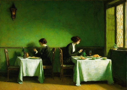 dining,crème de menthe,dining room,young couple,tearoom,dining table,bistro,woman at cafe,apéritif,women at cafe,dinner for two,breakfast table,men sitting,courtship,fine dining restaurant,bistrot,breakfast room,parlour,café,tea service,Art,Classical Oil Painting,Classical Oil Painting 44
