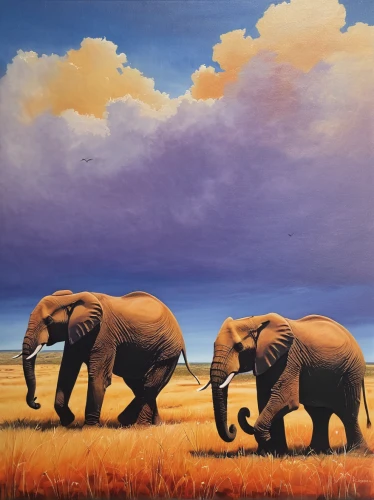 elephants,african elephants,cartoon elephants,elephant herd,elephantine,african elephant,elephants and mammoths,oil painting on canvas,pachyderm,african bush elephant,baby elephants,elephant camp,serengeti,blue elephant,tsavo,elephant with cub,elephant,oil painting,circus elephant,elephant ride,Conceptual Art,Oil color,Oil Color 17