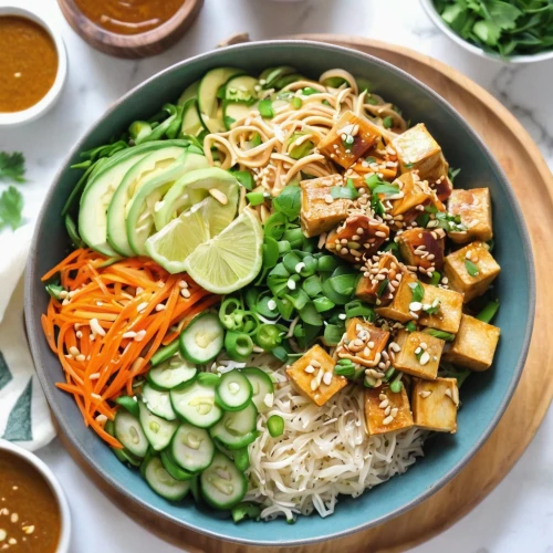 noodle bowl,pad thai,chai tow kway,yaka mein,vermicelli,shirataki noodles,thai northern noodle,rice vermicelli,vietnamese cuisine,thai noodles,rice noodles,bibimbap,thai noodle,vietnamese food,agedashi tofu,asian soups,singapore-style noodles,chinese chicken salad,laotian cuisine,peanut sauce,Illustration,Abstract Fantasy,Abstract Fantasy 16