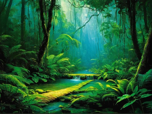 rainforest,rain forest,valdivian temperate rain forest,green forest,tropical jungle,forest landscape,tropical and subtropical coniferous forests,jungle,greenforest,green waterfall,tropical greens,riparian forest,green landscape,forests,the forests,tropics,forest background,holy forest,green wallpaper,fairy forest,Art,Classical Oil Painting,Classical Oil Painting 44