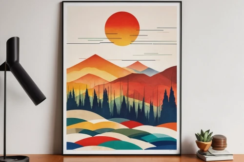 mountain sunrise,slide canvas,travel poster,mountain scene,frame border illustration,framed paper,wooden mockup,mountains,frame illustration,giant mountains,mountain range,mountain landscape,wall decor,lava lamp,vector graphic,autumn mountains,poster mockup,landscape background,mountainous landscape,painting technique,Art,Artistic Painting,Artistic Painting 43