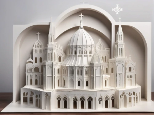 medieval architecture,byzantine architecture,gothic architecture,paper art,3d model,scale model,gaudí,gothic church,building sets,islamic architectural,notredame de paris,notre-dame,the laser cuts,basil's cathedral,dolls houses,duomo,nidaros cathedral,matthias church,3d fantasy,notre dame,Unique,Paper Cuts,Paper Cuts 04