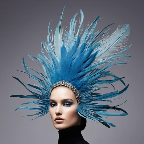 feather headdress,blue peacock,headdress,headpiece,peacock feathers,feathered hair,artificial hair integrations,peacock,peacock feather,indian headdress,fairy peacock,blue parrot,color feathers,feather jewelry,blue chrysanthemum,plumage,bluejay,ostrich feather,mazarine blue,blue jay,Illustration,Black and White,Black and White 26