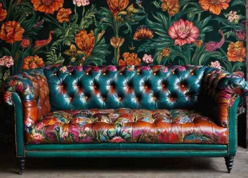 floral chair,wing chair,settee,botanical print,vintage floral,armchair,floral pattern,floral background,upholstery,chaise lounge,flower fabric,sofa set,damask background,tufted beautiful,colorful floral,floral composition,loveseat,sofa,floral with cappuccino,rococo,Illustration,Abstract Fantasy,Abstract Fantasy 10