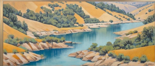 khokhloma painting,river landscape,cool woodblock images,mountain scene,salt meadow landscape,mountain river,lillooet,falls of the cliff,hydropower plant,abe-e-panj river valley,1925,1926,yellow mountains,yukon river,1929,mountainous landscape,seton lake,a river,cliff dwelling,vail,Art,Artistic Painting,Artistic Painting 45