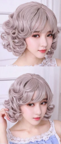 gray color,poppy seed,realdoll,anime 3d,glacier gray,silver,silvery,3d model,pewter,violet head elf,female doll,cgi,hair shear,smooth hair,artificial hair integrations,fractalius,doll's facial features,lace wig,hair coloring,silver octopus,Illustration,Retro,Retro 17