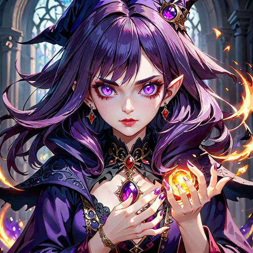 acerola,sorceress,psychic vampire,violet,vanessa (butterfly),halloween banner,witch's hat icon,witch,witch ban,medusa,evil fairy,magic grimoire,halloween witch,fae,veil purple,gothic style,libra,the enchantress,halloween background,witches pentagram,Anime,Anime,General