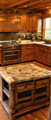 countertop,cabinetry,kitchen cabinet,granite counter tops,wood stain,cabinets,english walnut,big kitchen,kitchen table,tile kitchen,kitchen stove,log home,laminated wood,dark cabinets,kitchen design,woodworking,hardwood,knotty pine,kitchen & dining room table,counter top,Conceptual Art,Daily,Daily 08