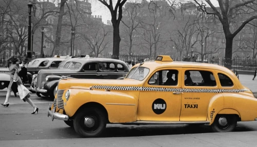 yellow taxi,new york taxi,taxi cab,renault taxi de la marne,yellow cab,taxicabs,taxi,e-car in a vintage look,yellow car,cabs,vintage cars,vintage car,cab driver,fiat 600,renault 4cv,mercedes 170s,city car,vintage vehicle,opel record p1,panhard pl 17,Art,Artistic Painting,Artistic Painting 42