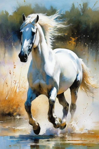 a white horse,albino horse,painted horse,white horses,arabian horse,horse running,white horse,palomino,equine,galloping,colorful horse,wild horse,belgian horse,beautiful horses,dream horse,appaloosa,young horse,arabian horses,gallop,horse,Illustration,Paper based,Paper Based 12
