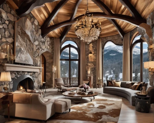 luxury home interior,alpine style,ornate room,luxury property,banff springs hotel,great room,luxury home,house in the mountains,beautiful home,living room,mansion,luxurious,luxury,interior design,chalet,crib,luxury real estate,the cabin in the mountains,fireplaces,livingroom,Art,Classical Oil Painting,Classical Oil Painting 01