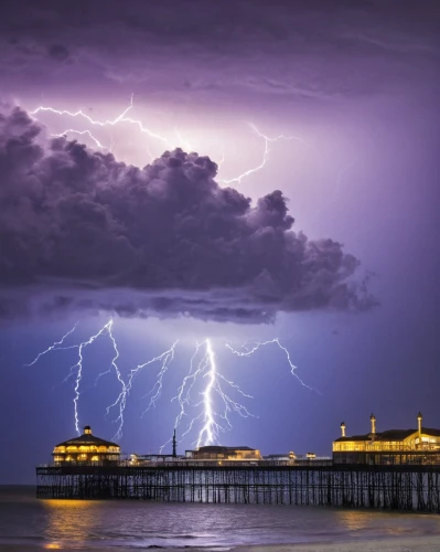 eastbourne pier,cromer pier,brighton pier,lightning storm,cromer,worthing,brighton,san storm,lightening,the pier,lightning strike,blackpool,lightning bolt,lightning,scripps pier,a thunderstorm cell,severe weather warning,thunderstorm,huntington beach,santa monica pier,Illustration,Vector,Vector 10