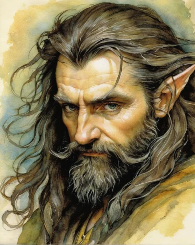 male elf,thorin,dwarf sundheim,lokportrait,dwarf,gandalf,elven,dwarves,heroic fantasy,hobbit,dwarf cookin,male character,wood elf,fantasy portrait,old man,cullen skink,dunun,magus,bard,alaunt,Illustration,Realistic Fantasy,Realistic Fantasy 14