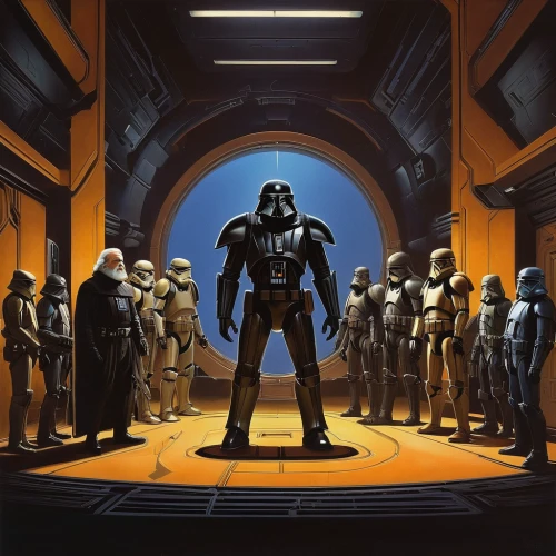 cg artwork,storm troops,droids,overtone empire,darth vader,empire,vader,imperial,clone jesionolistny,starwars,star wars,rots,a meeting,clones,droid,republic,task force,troop,c-3po,force,Conceptual Art,Daily,Daily 02