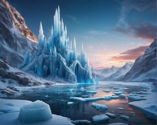 ice castle,ice landscape,ice planet,ice wall,water glace,frozen ice,ice hotel,ice crystal,ice floes,ice floe,ice,icemaker,ice cave,arctic,fantasy picture,fantasy landscape,artificial ice,northrend,frozen,icebergs