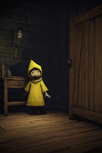 scandia gnome,wooden doll,gnome,yellow bell,penumbra,action-adventure game,adventure game,geppetto,pinocchio,dancing dave minion,little yellow,mustard,yellow mustard,scandia gnomes,yellow turnip,3d render,hooded man,yellow onion,shopkeeper,wooden planks,Art,Artistic Painting,Artistic Painting 09