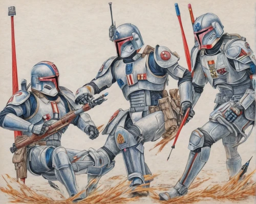 storm troops,droids,shield infantry,lancers,clones,swordsmen,boba,clone jesionolistny,patrols,skirmish,cg artwork,overtone empire,troop,soldiers,pathfinders,starwars,boba fett,force,infantry,federal army,Conceptual Art,Daily,Daily 17