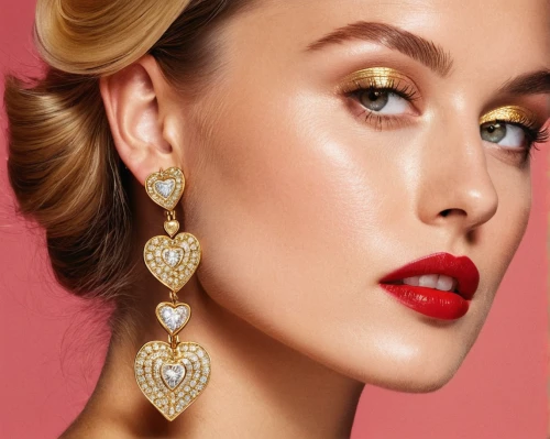 jeweled,earrings,gold jewelry,vintage makeup,retouching,princess' earring,earring,women's cosmetics,bridal jewelry,jewelry,diamond jewelry,gold diamond,vanity fair,jewelry florets,jewelry（architecture）,bridal accessory,retouch,body jewelry,jewellery,jewels,Conceptual Art,Oil color,Oil Color 14