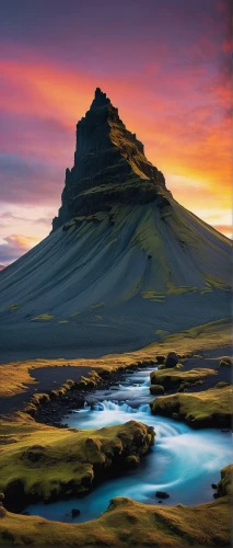 kirkjufell,eastern iceland,kirkjufell river,volcanic landscape,iceland,seljalandsfoss,mountain plateau,volcanic field,volcanic landform,mountain landscape,nordland,desert landscape,an island far away landscape,desert desert landscape,arid landscape,fantasy landscape,mountain sunrise,mountain tundra,the twelve apostles,natural landscape,Illustration,Realistic Fantasy,Realistic Fantasy 05