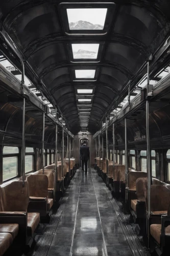 abandoned bus,empty interior,ghost train,railway carriage,disused trains,the bus space,train car,passenger car,south korea subway,old train,railroad car,korea subway,rail car,streetcar,the train,man first bus 1916,compartment,abandoned train station,bus from 1903,carriage,Conceptual Art,Fantasy,Fantasy 33