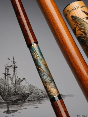 quarterstaff,sloop-of-war,camacho trumpeter,three mast,western concert flute,cue stick,oars,scottish smallpipes,count of faber castell,three masted,double reed,alphorn,english billiards,tin whistle,vintage ilistration,the flute,baltimore clipper,bamboo flute,east indiaman,tobacco pipe,Illustration,Paper based,Paper Based 29