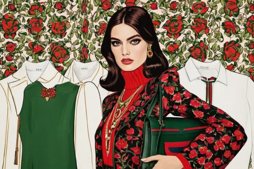 fashion illustration,popart,fashion vector,kahila garland-lily,lily of the nile,nowruz,iranian nowruz,red roses,rosebushes,modern pop art,cool pop art,pop art style,girl-in-pop-art,lust for life,botanical print,novruz,clover jackets,with roses,vintage floral,selanee henderon,Illustration,Vector,Vector 14