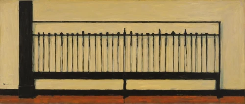 picket fence,white picket fence,slat window,window with shutters,radiator,fence gate,prison fence,fences,fence,wooden shutters,metal grille,shutters,mondrian,horizontal lines,fence posts,rectangles,window with grille,pasture fence,accordion,split-rail fence,Conceptual Art,Oil color,Oil Color 15