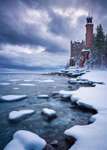 lake superior,great lakes,grand haven,electric lighthouse,baltic sea,upper michigan,the baltic sea,thimble islands,light house,duluth,lighthouse,red lighthouse,gooseberry falls,landscape photography,wisconsin,crisp point lighthouse,lake michigan,lake ontario,winter landscape,winter magic,Illustration,Realistic Fantasy,Realistic Fantasy 42