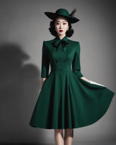 vintage fashion,vintage dress,vintage clothing,green dress,vintage women,50's style,pine green,atomic age,hat retro,vintage woman,vintage girl,emerald,overskirt,bowler hat,wicked witch of the west,green sail black,vintage 1950s,hat vintage,dark green,american holly,Photography,Black and white photography,Black and White Photography 08