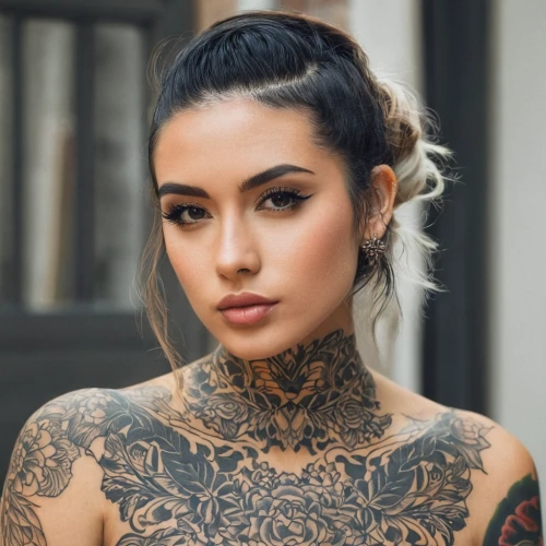 tattoo girl,tattooed,with tattoo,tattoos,polynesian girl,oriental girl,sleeve,greta oto,vietnamese,asian woman,filipino,indonesian,indonesian women,asian vision,bella kukan,vietnamese woman,east indian,bella rosa,geisha,asian girl,Illustration,Japanese style,Japanese Style 17