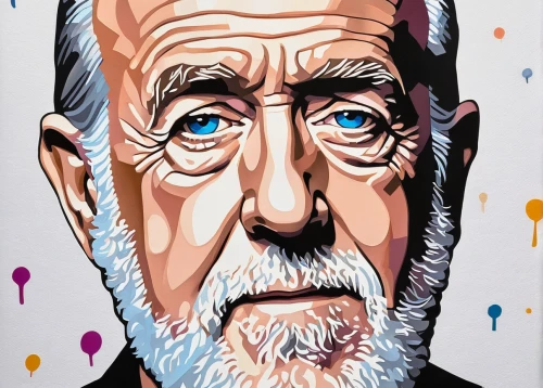 carlin pinscher,elderly man,david bates,cool pop art,colored pencil background,wpap,popart,vincent van gough,effect pop art,psychoanalysis,vector graphic,pop art background,vector illustration,old man,pop art effect,glass painting,gaudí,picasso,digital artwork,portrait background,Unique,3D,Isometric