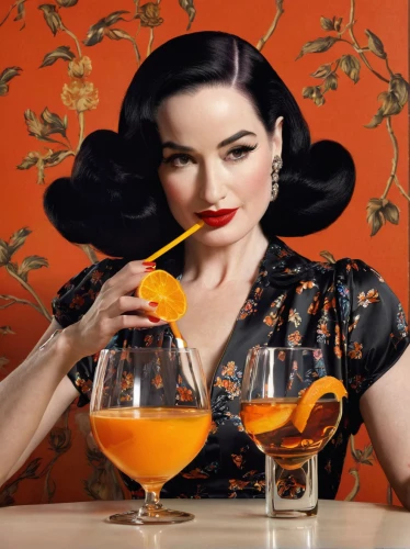 dita von teese,dita,aperol,cointreau,retro woman,cocktails,retro women,sazerac,vintage woman,cocktail,maraschino,classic cocktail,woman eating apple,vintage women,cocktail dress,campari,sangria,jane russell-female,spritz,geisha,Art,Classical Oil Painting,Classical Oil Painting 07