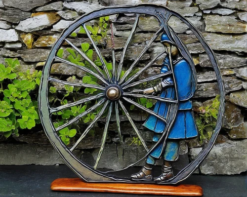 water wheel,bicycle wheel,old wooden wheel,wooden wheel,old wheel,wind powered water pump,alloy wheel,ship's wheel,wheel,fishing reel,ships wheel,decorative fan,wheel rim,prize wheel,rim of wheel,armillary sphere,spoke rim,girl with a wheel,bicycle wheel rim,mobile sundial,Conceptual Art,Oil color,Oil Color 19