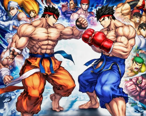 april fools day background,dragonball,dragon ball,goku,fighting poses,friendly punch,nikuman,son goku,dragon ball z,fighters,game illustration,playmat,punch,sparring,arm wrestling,game characters,the fan's background,battle,mma,birthday banner background,Illustration,Japanese style,Japanese Style 04