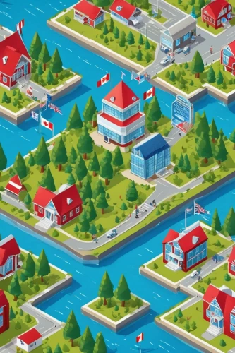 resort town,thimble islands,houses clipart,seaside country,small towns,artificial islands,seaside resort,town planning,isometric,peninsula,archipelago,aurora village,harbor area,waterways,suburbs,popeye village,fishing village,escher village,city cities,roumbaler,Unique,3D,Isometric