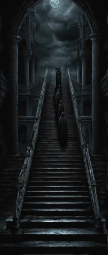 dark art,dark gothic mood,stone stairway,gothic style,stairway,haunted cathedral,hall of the fallen,the threshold of the house,gothic,mortuary temple,castle of the corvin,staircase,dark world,haunted castle,winding steps,the mystical path,gothic architecture,sepulchre,stairs,stairway to heaven,Conceptual Art,Fantasy,Fantasy 34