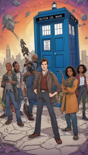 doctor who,dr who,the eleventh hour,tardis,sci fiction illustration,regeneration,doctor bags,cartoon doctor,twelve,ford prefect,hero academy,animated cartoon,the doctor,primeval times,tv show,female doctor,eleven,time travel,time traveler,pathfinders,Illustration,Paper based,Paper Based 26