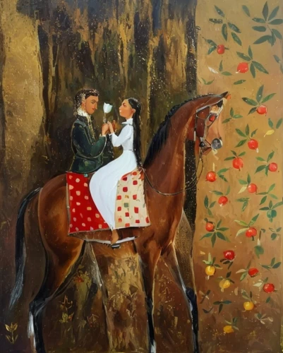 khokhloma painting,man and horses,horseback,young couple,jockey,equestrian,horse riders,equitation,racehorse,hunting scene,horse trainer,horse riding,endurance riding,horse-drawn,carousel horse,horse herder,autumn idyll,horsemanship,horse running,two-horses,Common,Common,Cartoon