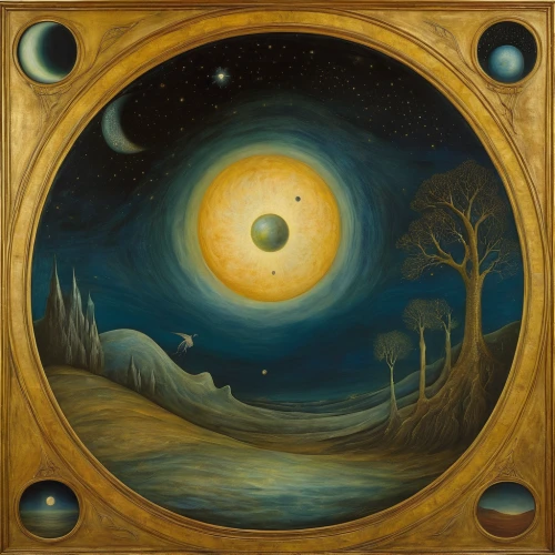 moon phase,planetary system,phase of the moon,geocentric,harmonia macrocosmica,galilean moons,copernican world system,lunar phase,lunar phases,sun moon,altiplano,celestial bodies,sun and moon,solar system,spring equinox,inner planets,celestial body,yinyang,constellation lyre,planet eart,Illustration,Abstract Fantasy,Abstract Fantasy 16