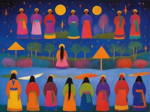 indigenous painting,nativity,anmatjere women,khokhloma painting,candlemas,procession,nativity of christ,nativity of jesus,pentecost,all saints' day,afar tribe,pilgrims,nativity village,peruvian women,indigenous culture,nativity scene,woman church,felucca,devotees,fourth advent,Art,Artistic Painting,Artistic Painting 26