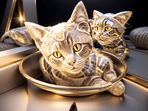 american shorthair,egyptian mau,3d bicoin,capricorn kitz,american wirehair,cat vector,silver tabby,mirrored,toyger,two cats,felines,mirror image,tabby cat,cat frame,paperweight,art deco background,ocicat,callisto,european shorthair,art deco ornament