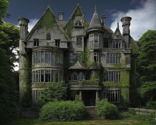 witch's house,ghost castle,witch house,fairy tale castle,haunted castle,victorian house,house in the forest,the haunted house,victorian,victorian style,gothic architecture,fairytale castle,chateau,gothic style,creepy house,castle of the corvin,haunted house,abandoned house,stately home,mansion,Conceptual Art,Fantasy,Fantasy 30