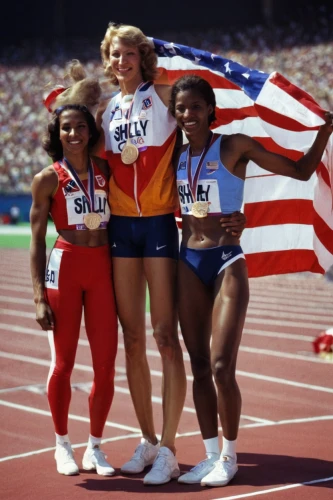 4 × 400 metres relay,flag day (usa),gold laurels,olympic medals,4 × 100 metres relay,podium,summer olympics,1986,the sports of the olympic,heptathlon,track and field athletics,golden medals,olympic gold,olympic summer games,1982,afro american girls,record olympic,track and field,summer olympics 2016,olympics,Art,Classical Oil Painting,Classical Oil Painting 22