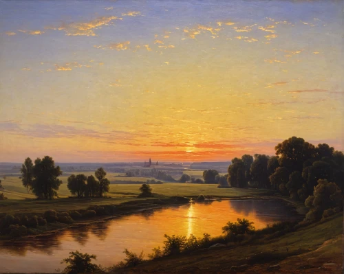 river landscape,dutch landscape,rural landscape,landscape with sea,landscape,panoramic landscape,brook landscape,constable,coastal landscape,farm landscape,river view,idyll,summer evening,landscape background,autumn landscape,robert duncanson,meadow landscape,high landscape,eventide,evening lake,Conceptual Art,Daily,Daily 27