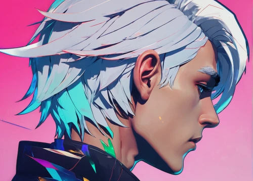 piko,edit icon,long eyelashes,male elf,tear,mullet,head icon,crop,eyeliner,phone icon,ren,persona,portrait background,earring,pupils,mohawk,garish,scars,artist color,teardrop,Conceptual Art,Daily,Daily 21