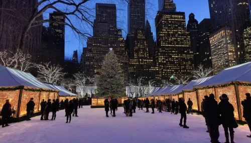 battery park,winter village,central park,christmas market,ice rink,the holiday of lights,rockefeller plaza,christmas village,christmas town,skating rink,new york,newyork,ice skating,advent market,winter background,winter wonderland,christmas snowy background,9 11 memorial,rockefeller center,christmas landscape,Illustration,Black and White,Black and White 23