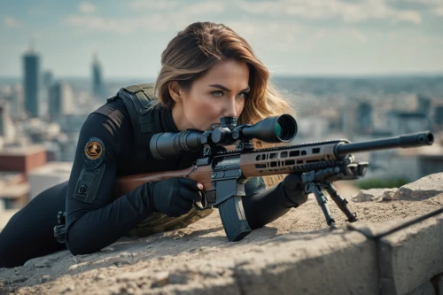 woman holding gun,girl with gun,sniper,rifle,girl with a gun,specnaarms,ar-15,ammo,kalashnikov,dissipator,tactical,huntress,vigilant,carbine,snipey,spy,agent,nancy crossbows,close shooting the eye,the sandpiper combative,Photography,General,Cinematic